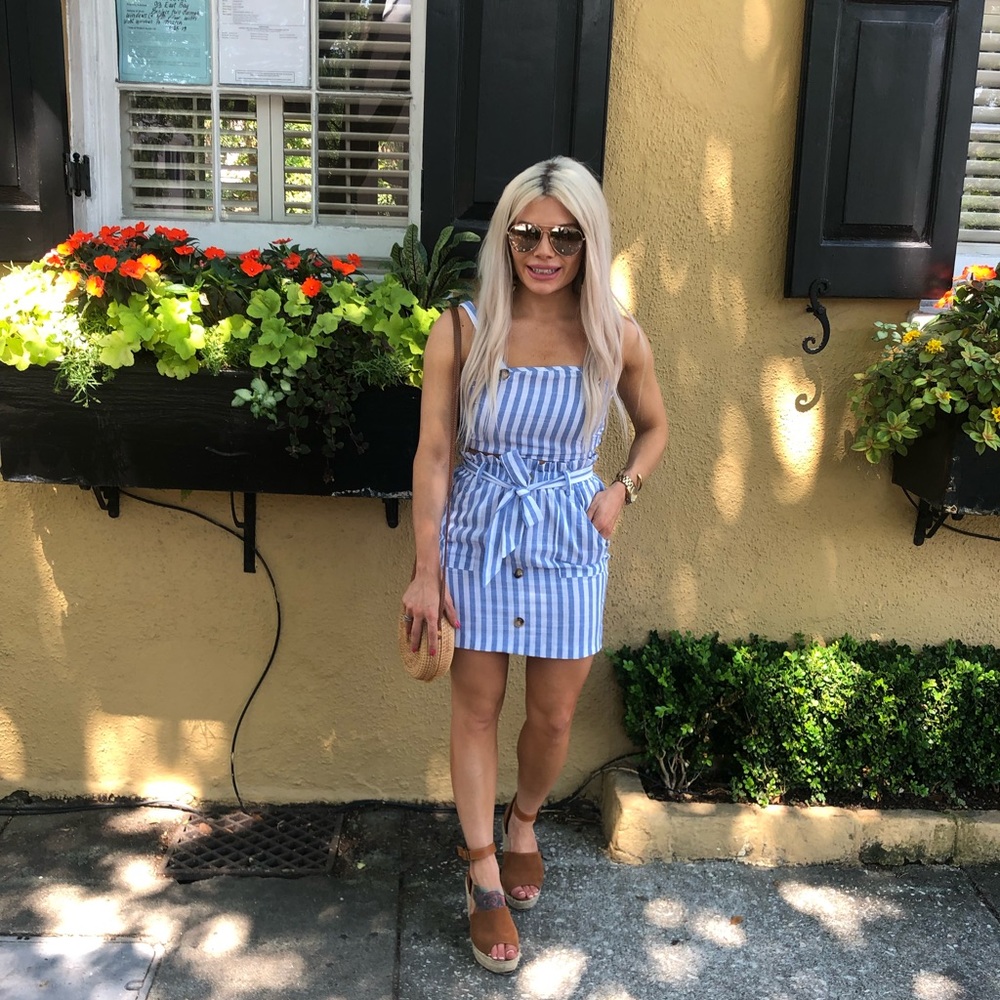 Two piece striped set